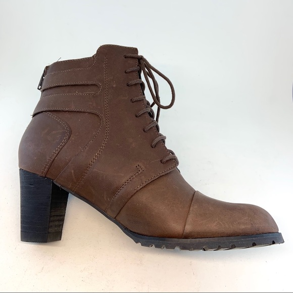 Ziera Umber Kiki Lace Zipper Boots 37 6.5 7 WIDE - Picture 6 of 8